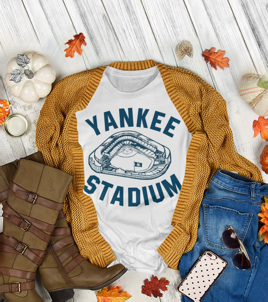Yankee Stadium Baseball Illustration Yankees T-Shirt