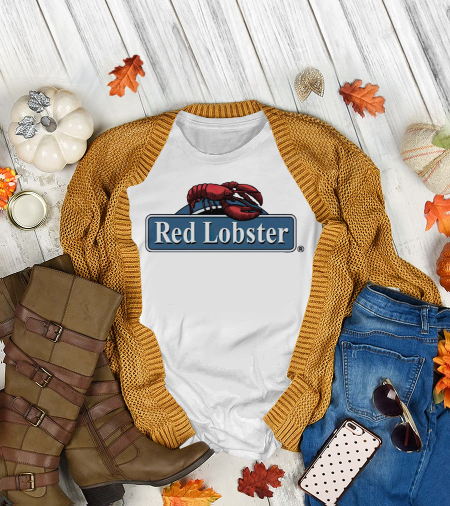 Red Lobster Seafood Restaurant Logo Emblem T-Shirt
