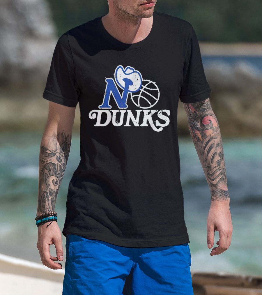 Dallas Mavericks No Dunks Cowboy Basketball T-Shirt