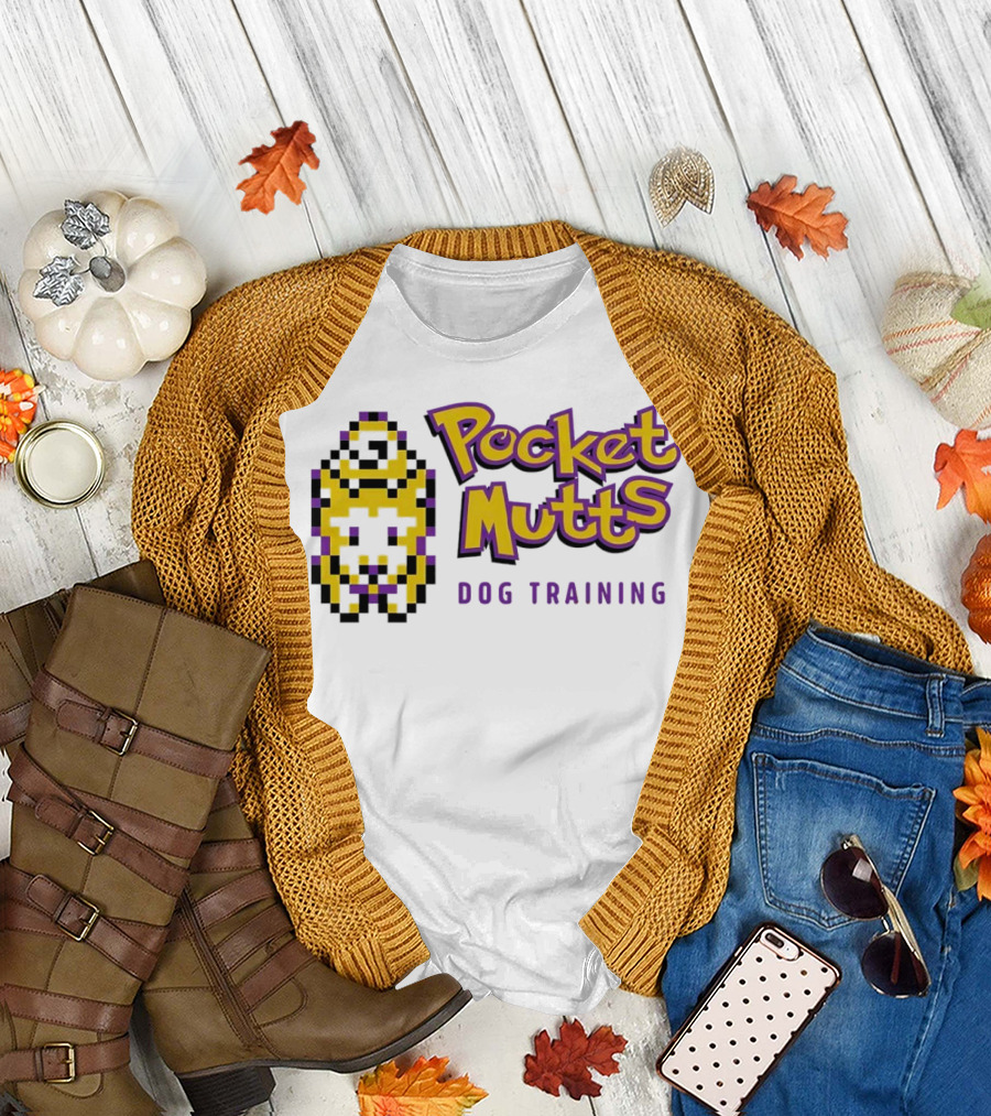 Pocket Mutts Dog Training Pixel T-Shirt