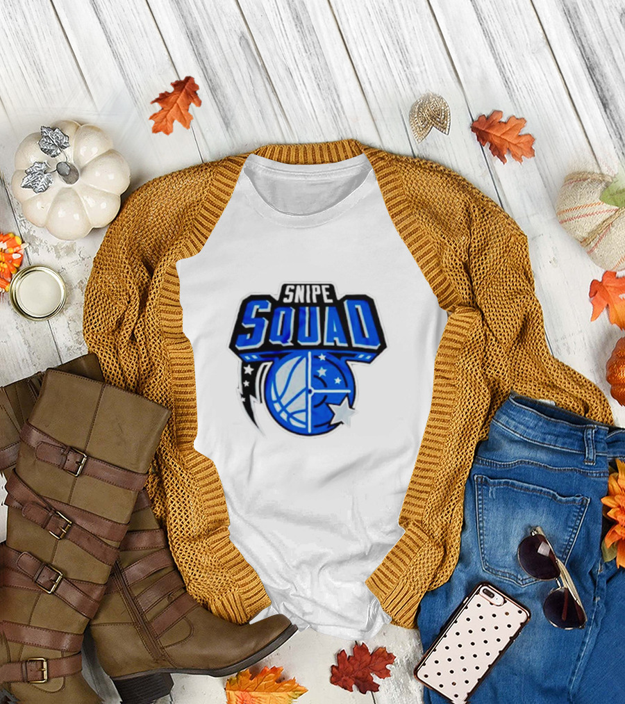 Orlando Magic Snipe Squad Stars and Basketball Emblem T-Shirt