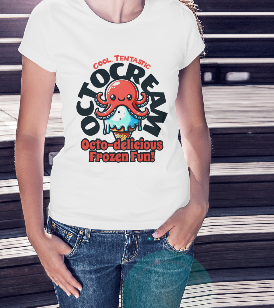 Cool Tentastic Octo-delicious Frozen Fun Octocream T-Shirt