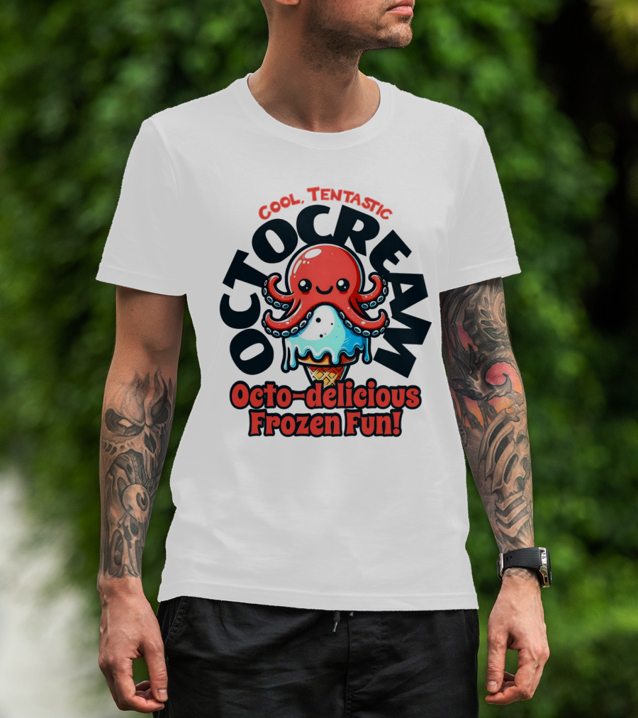Cool Tentastic Octo-delicious Frozen Fun Octocream T-Shirt