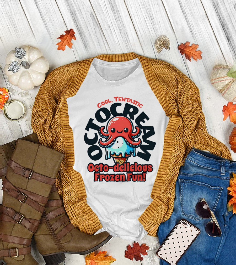 Cool Tentastic Octo-delicious Frozen Fun Octocream T-Shirt