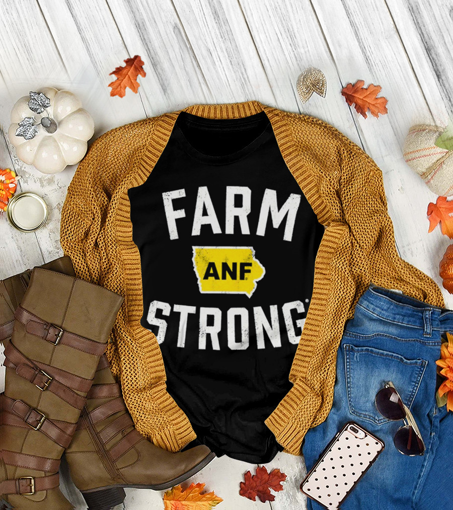 Iowa Hawkeyes Farm Strong ANF America Needs Farmers T-Shirt