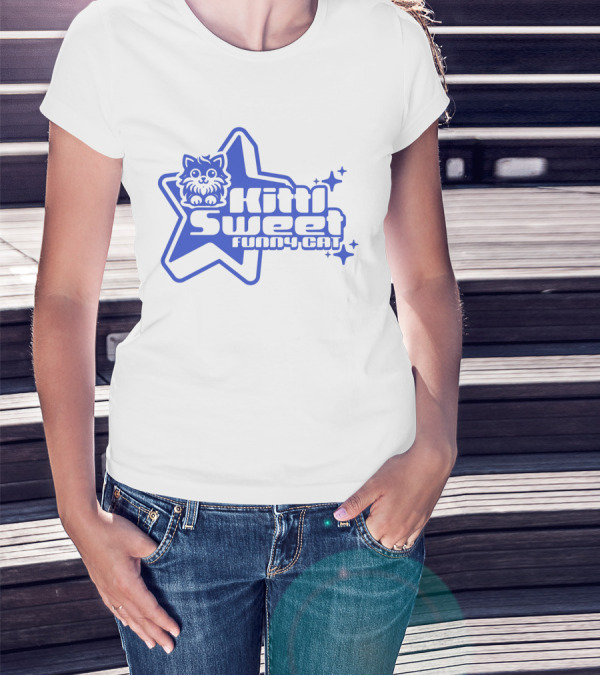 Kitti Sweet Funny Y2K Cat Star T-Shirt