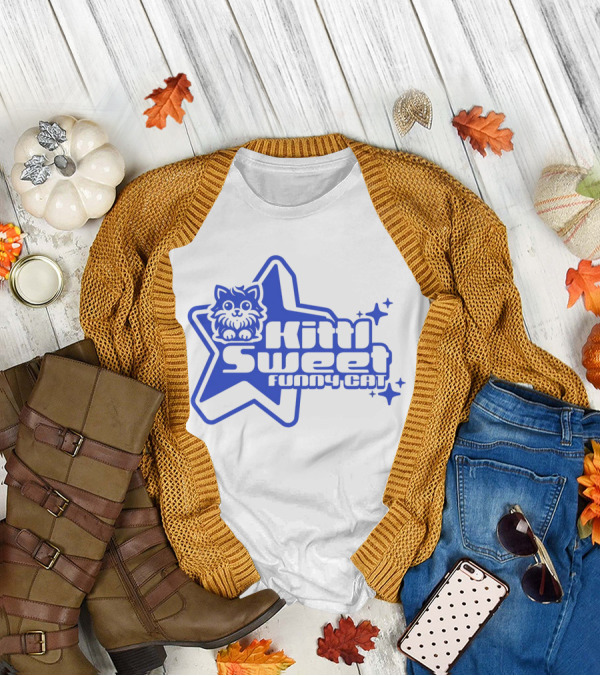 Kitti Sweet Funny Y2K Cat Star T-Shirt