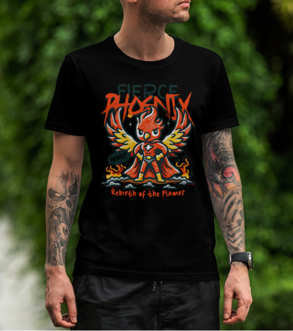 Fierce Phoenix Rebirth Of The Flames T-Shirt