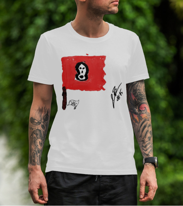Rookies Paint Tampa Bay Buccaneers Flag Artwork #15 T-Shirt