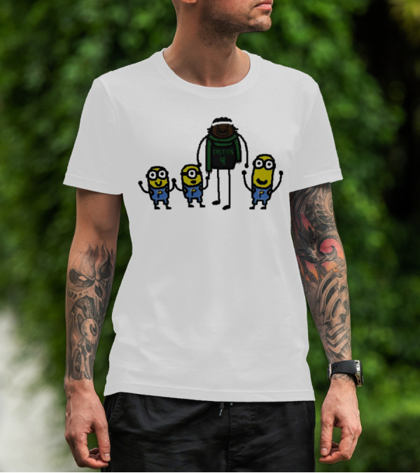 Boston Celtics Jrue Holiday Gru Holiday Minions T-Shirt