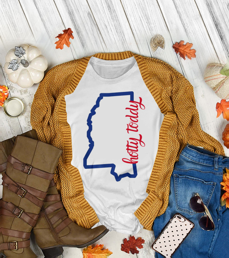 Mississippi Map Hotty Toddy T-Shirt