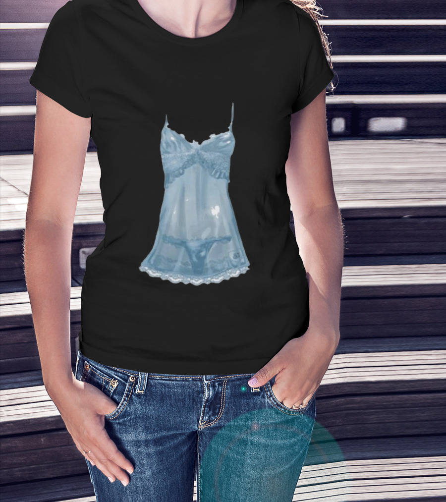 Sabrina Carpenter Blue Lingerie Nightwear T-Shirt