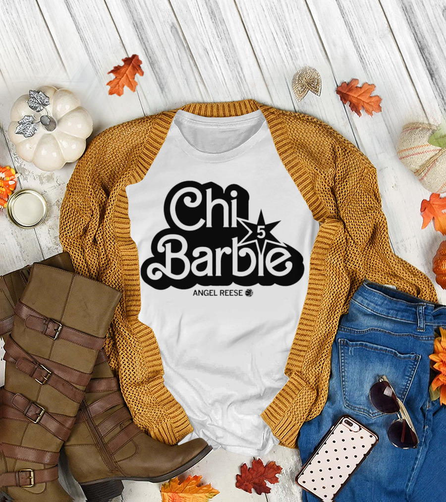 ChiBarbie Angel Reese Chicago Sky 5 Star T-Shirt