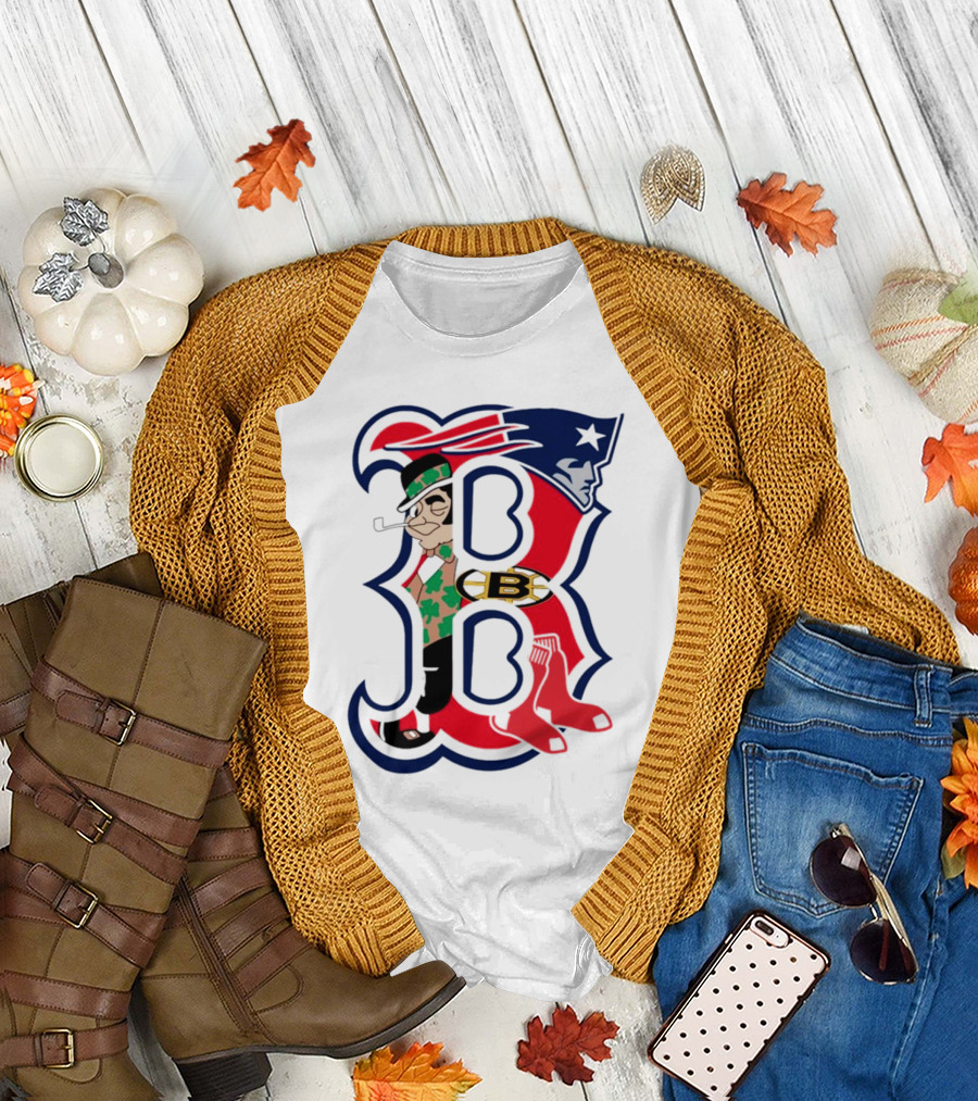 Boston City of Champions Red Sox Patriots Celtics Bruins T-Shirt