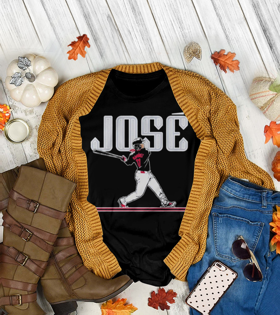 José Baseball Ramirez Slugger Swing T-Shirt