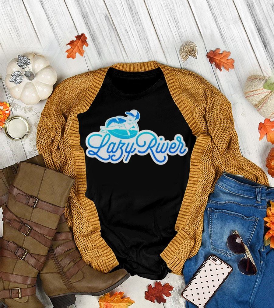 Lazy River Float Chill Relaxation Cartoon T-Shirt