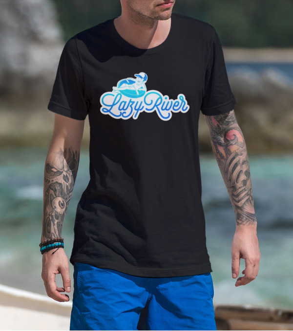 Lazy River Float Chill Relaxation Cartoon T-Shirt
