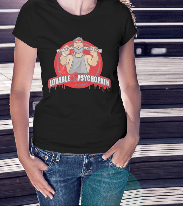 Parental Discretion Lovable Psychopath Tommy Vendetta T-Shirt