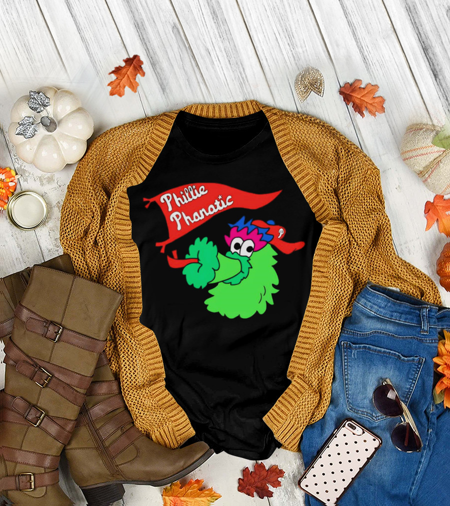 Phillie Phanatic Philadelphia Phillies Mascot Banner T-Shirt