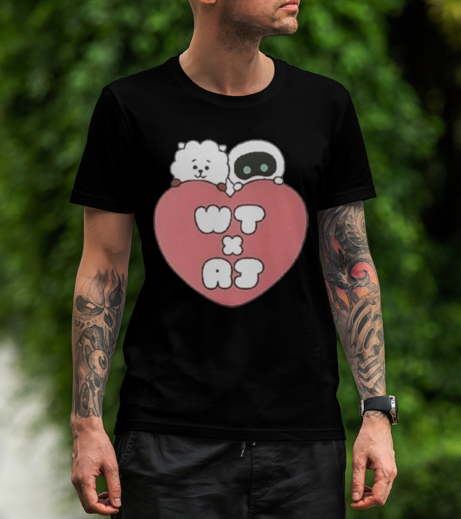 WT X RJ Heart Cute Collaboration T-Shirt