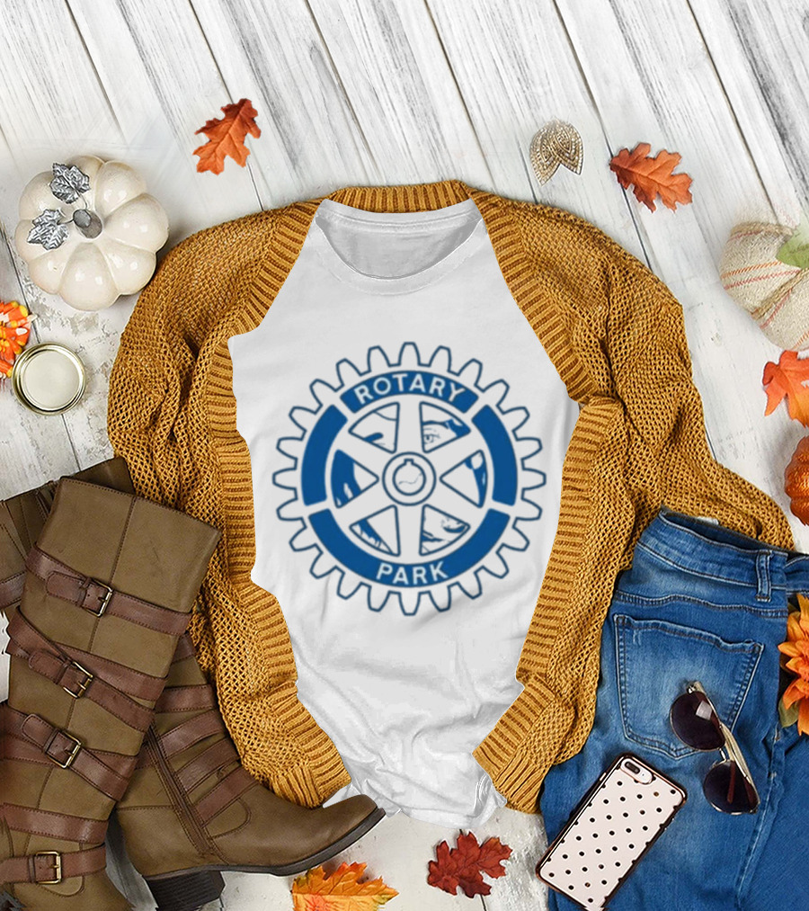 Rotary Park Blue Gear Emblem T-Shirt