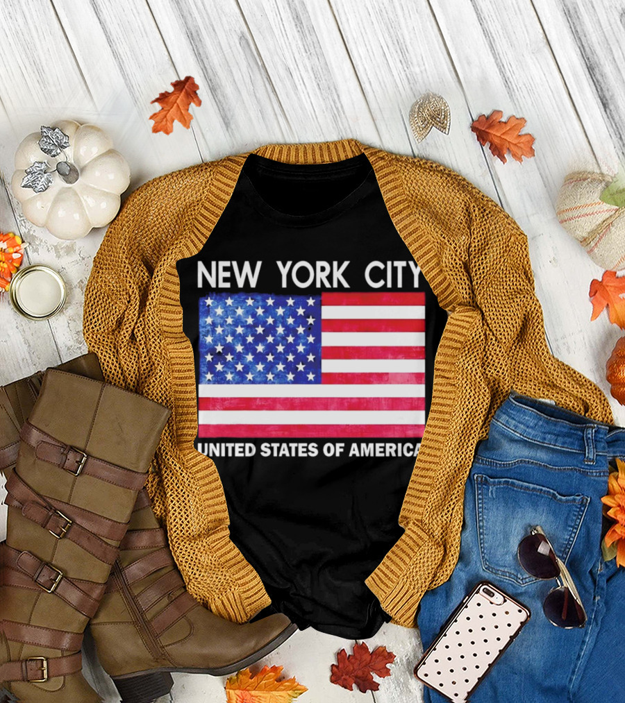 NEW YORK CITY UNITED STATES OF AMERICA FLAG T-Shirt