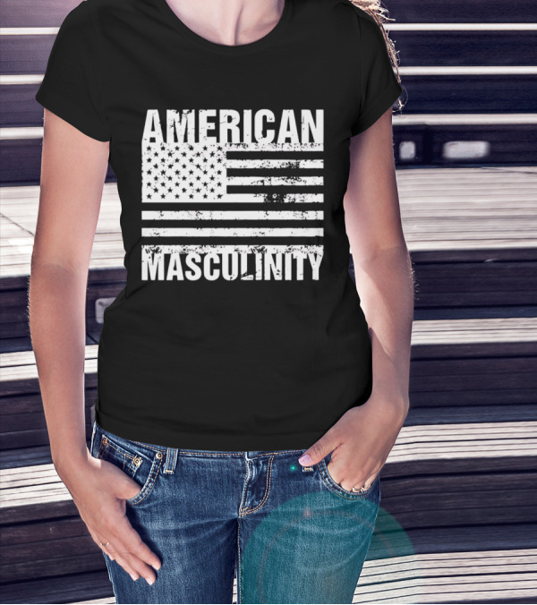 AMERICAN MASCULINITY USA FLAG T-Shirt