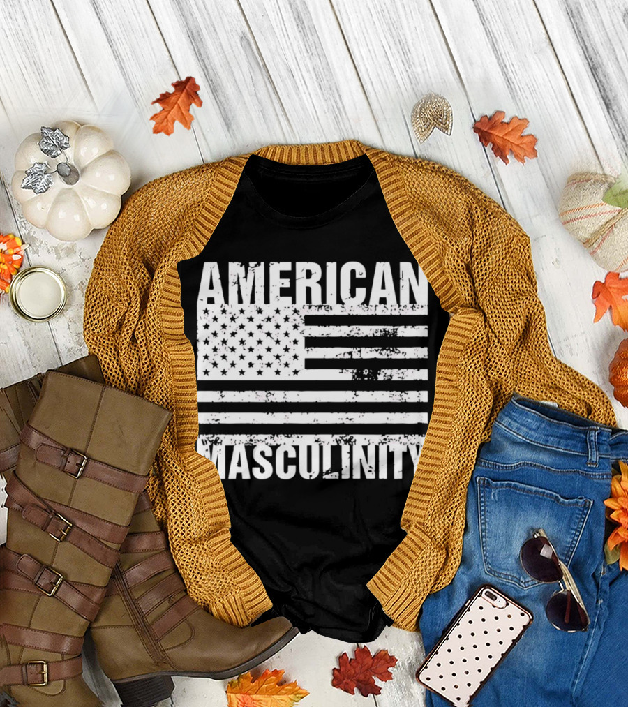 AMERICAN MASCULINITY USA FLAG T-Shirt