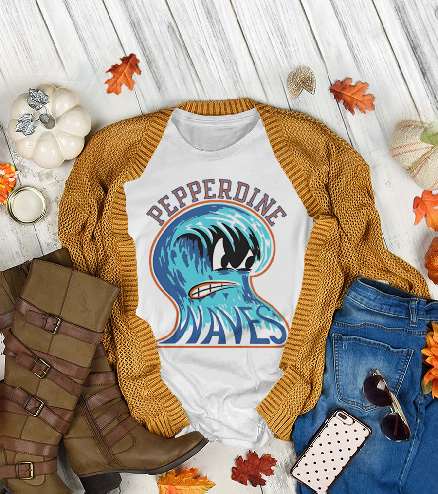 Pepperdine Waves Vintage Angry Wave T-Shirt