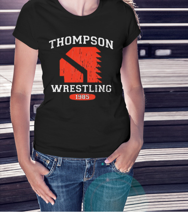 Thompson Wrestling 1985 Red Spartan T-Shirt