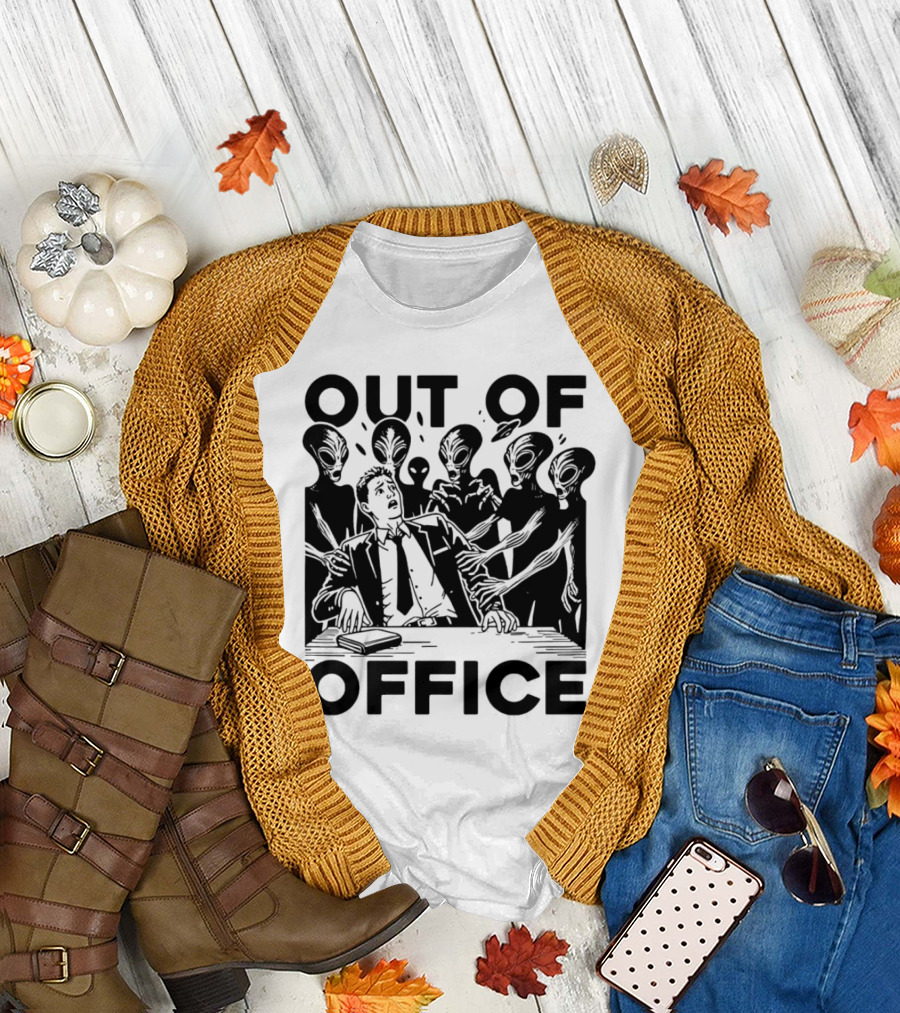 Out of Office Surrounded by Aliens T-Shirt
