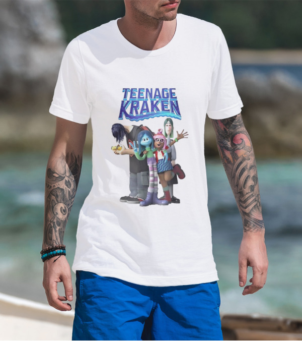 Teenage Kraken Animated Characters Ensemble T-Shirt