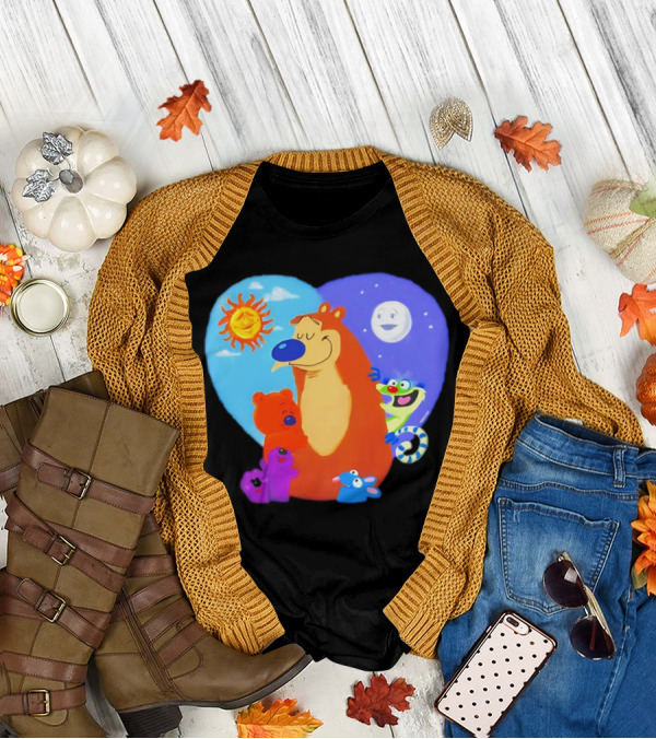 Bear In The Big Blue House Muppet History With Sun And Moon Characters T-Shirt