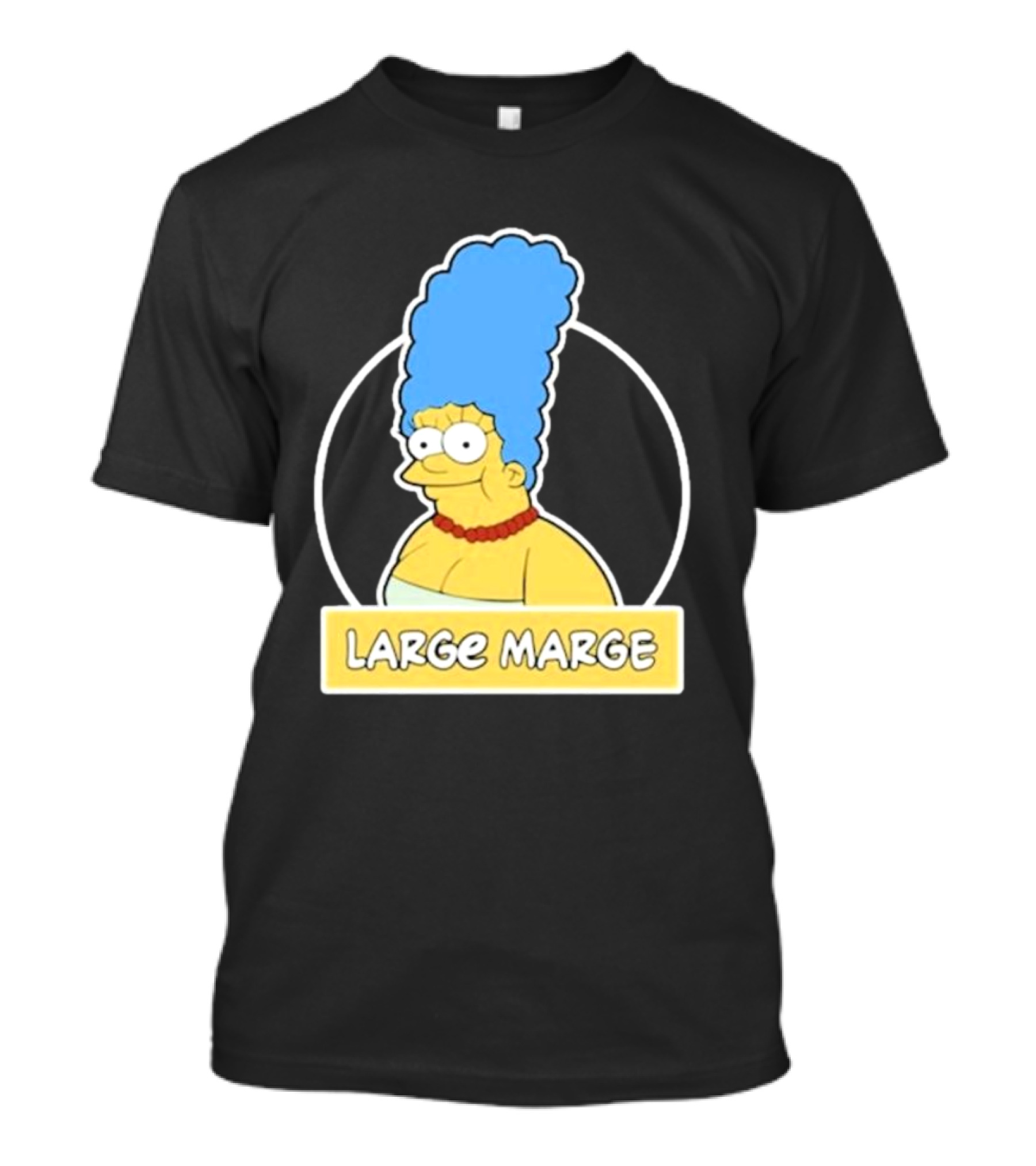 Justin Danger Nunley Large Marge Blue Hair Red Necklace Yellow Skin T-Shirt