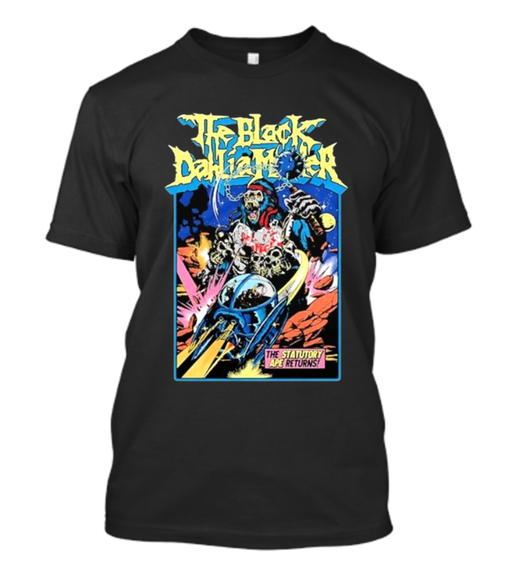 The Black Dahlia Murder The Statutory Ape Returns Explosive Comic Style Scene T-Shirt