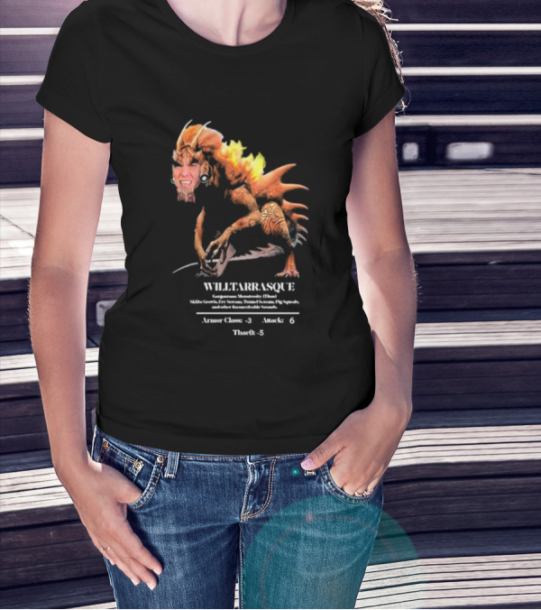 The Charismatic Voice Gorgonzilla Minutaursty Tarrasque Willtarrasque Armor Claws Attack ThroRk T-Shirt