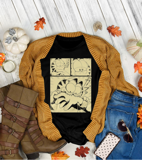 Garfield Beloved Orange Cat Manga Style Remix T-Shirt