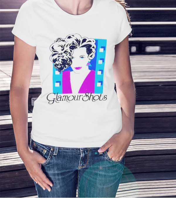 Retro 80s Glamour Shots Abstract T-Shirt