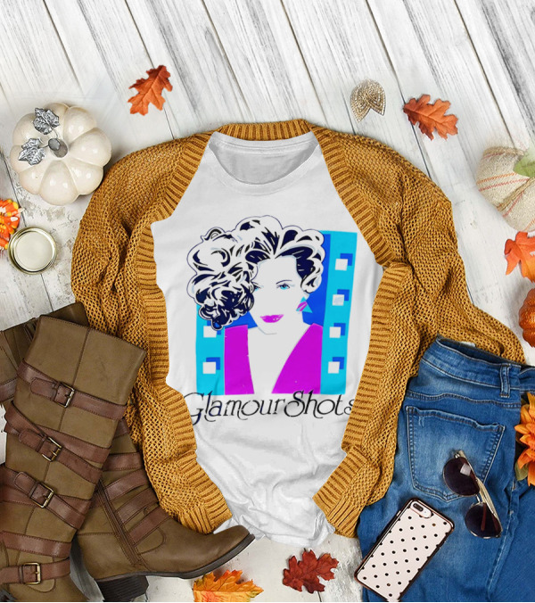 Retro 80s Glamour Shots Abstract T-Shirt
