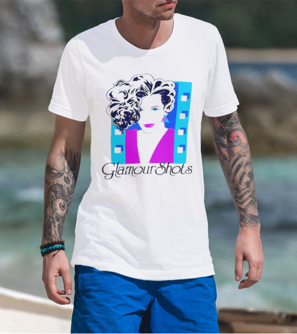 Retro 80s Glamour Shots Abstract T-Shirt