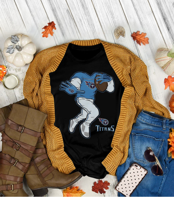 Tennessee Titans Stiff Arm Football Player T-Shirt