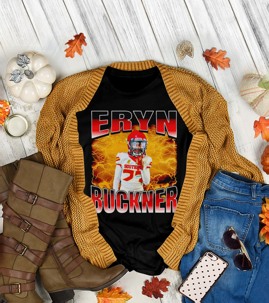 Eryn Buckner Southern Football Vintage Style with Lightning Background T-Shirt