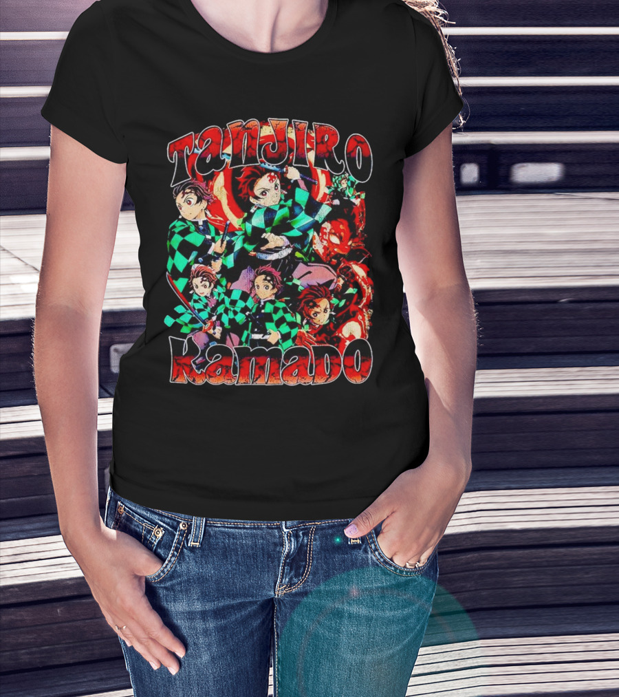 Tanjiro Kamado Vintage Anime Character Collection T-Shirt