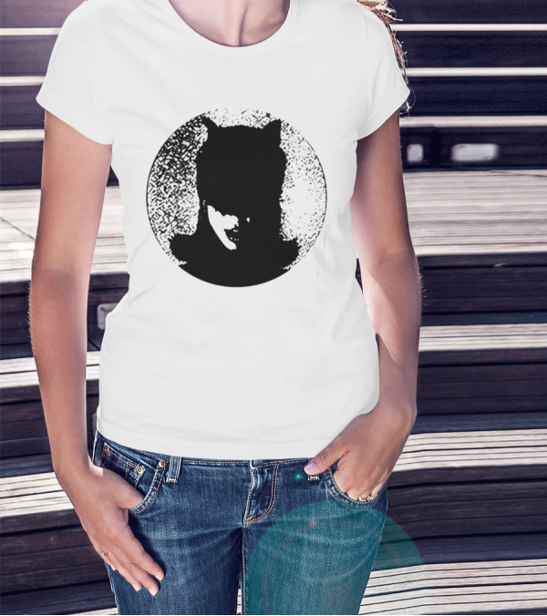 Batwoman The Boy Is Mine Dark Silhouette Circle T-Shirt