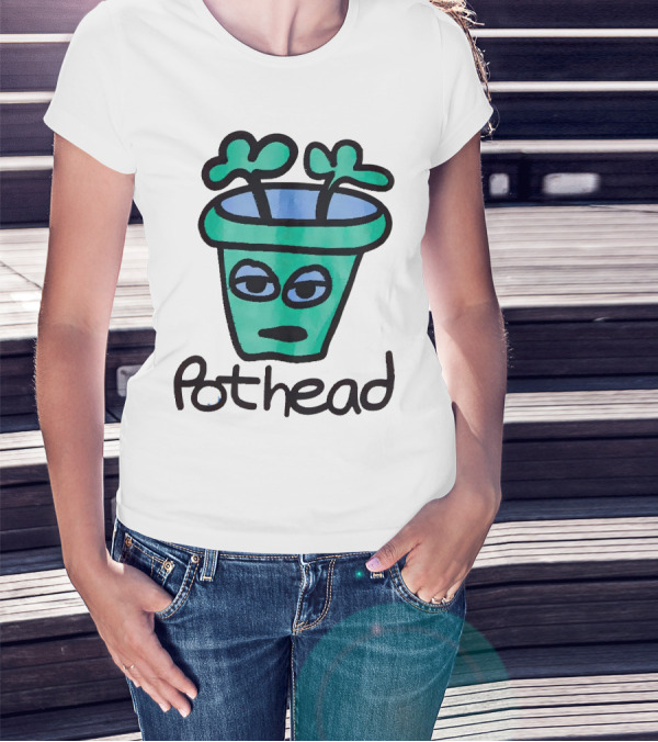 For The Homies Pothead Plant Cartoon T-Shirt