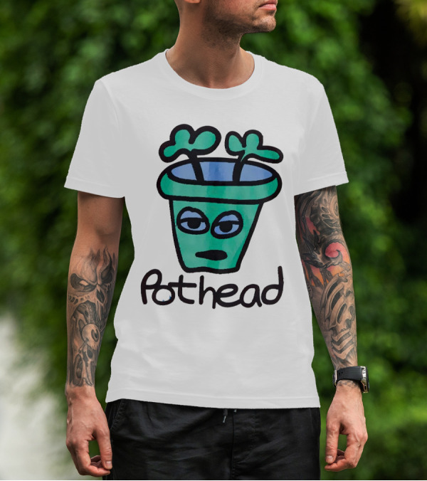 For The Homies Pothead Plant Cartoon T-Shirt