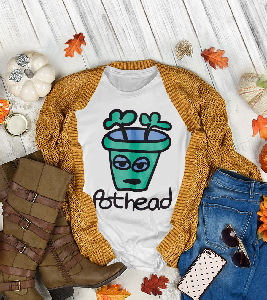 For the Homies Pothead Plant Cartoon T-Shirt