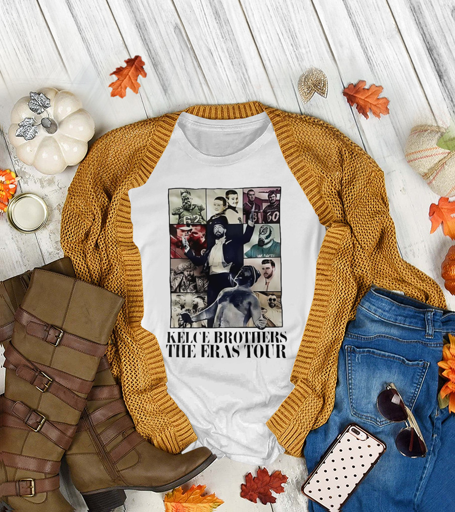 Kelce Brothers The Eras Tour NFL Music Influences and Iconic Sports Moments T-Shirt