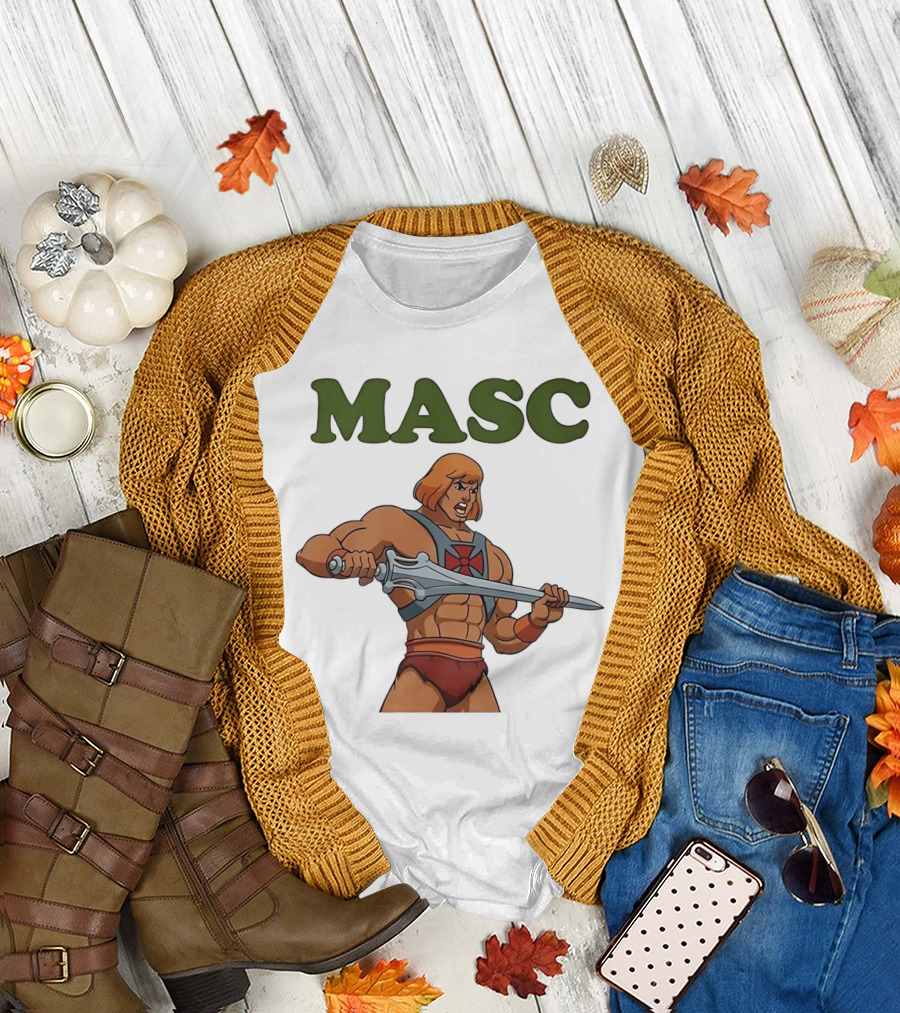 MASC He-Man Comic Character T-Shirt
