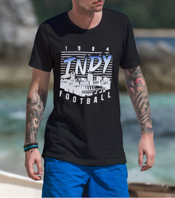 1984 Indy Football Skyline T-Shirt